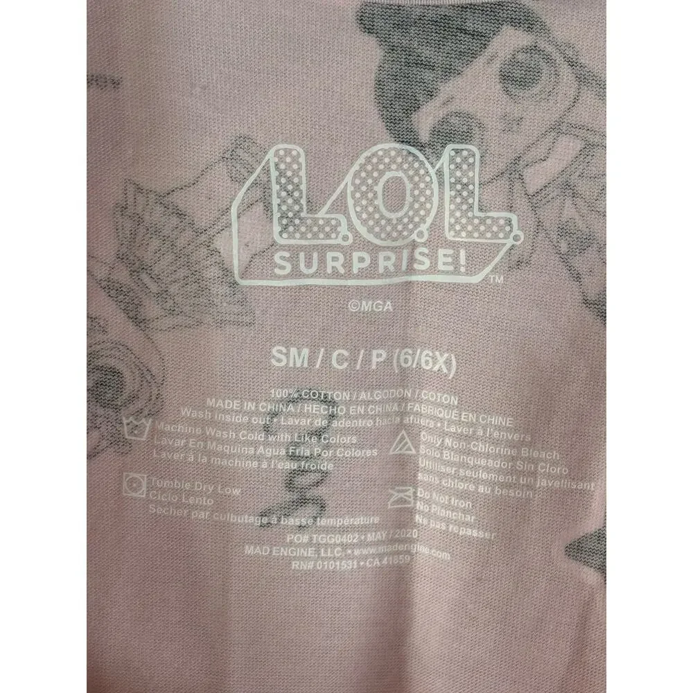 LOL Surprise Girls Dress, Pink, Sz S (6/6X), NWT